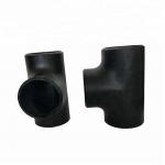 DN400 STD A234 WPB ASME B16.9 Equal Reducing Tee Fitting Black Seamless Pipe Fitting for sale