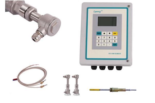 Liquid Measurement Insertion Ultrasonic Flow Meter , Transit Time Ultrasonic Flow Meter