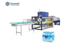 China Half Tray PE Film Plastic  Water Bottle Wrapping Machine Fully Automatic supplier