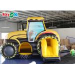 Digital Printing Inflatable Tractor Bounce House With Ball Pit Pool Blow Up Bouncer for sale