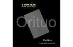 China Matte 67x103mm 7 Wonders Clear Card Sleeves Easy Shuffling Non Glare supplier