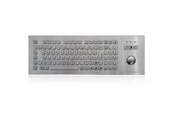 China 100 Key Stainless Steel Keyboard With Optical Mechanical Trackball Waterproof supplier