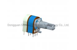 China RV12321GSKA Rotary 12mm Potentiometer Dual Unit Shaft Sealed With Switch supplier