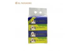 China Custom Makeup Facial Paper Tissue Remover Towel Pocket Poly Facial Tissue Bag supplier