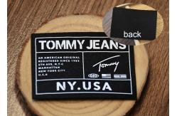 China Printing Custom Silicone Logos Woven Fabric Labels For Garments supplier