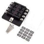 32V Blade Fuse Blocks 8 Way PBT Fuse Holder With Indicator Light for sale