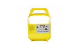 China FM Radio MP3 Solar Emergency Lights Solar Panel Led Lamp With Cables supplier