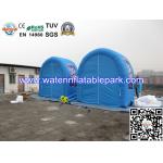 Blue Inflatable Advertidsing Tent , 2 Person Clear Inflatable Lawn Tent