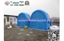 China Blue Inflatable Advertidsing Tent , 2 Person Clear Inflatable Lawn Tent supplier