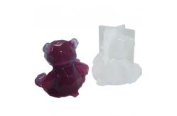 China Handmade Silicone Resin Mold Diy Epoxy 3D Bear Silicone Mold Reusable supplier
