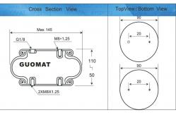 China FS40-6 Air Spring Actuator SP1B04 Phoenix Air Springs WBE100-E1 supplier