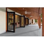 Aluminum Alloy EPDM Bi-fold Doors Are Widely Used Aluminum Folding Doors Windproof for sale