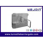 Acrylic plate Arm Turnstile Entry Swing Barrier Gate Systems With Dry Contact Interface for sale