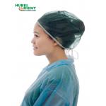 OEM Disposable Non Irritating SMS Non Woven Nurse Cap With Ties