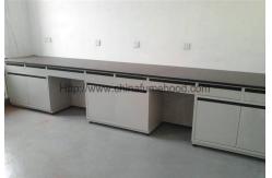 China Commercial Laboratory Wall Cabinets Multi Choice Worktops With Stool Chairs supplier