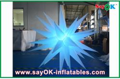 China Diameter 1.5m Inflatable Lighting Decoration , Adverstiing Led Light Star supplier