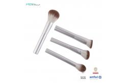 China 8pcs OEM ODM Travel Makeup Brush Set White Aluminium Handle supplier