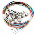G652 G657 Fiber Optic Pigtail Simplex 9 / 125 Single Mode PVC LSZH Jacket for sale