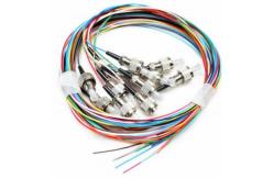 China G652 G657 Fiber Optic Pigtail Simplex 9 / 125 Single Mode PVC LSZH Jacket supplier