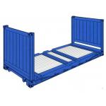 Shipping Used Flat Rack Containers 20 Feet Payload 28000kg For Warehousing for sale
