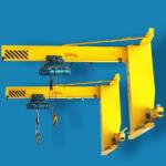 0.5/3 TON Wall Traveling Swing Cantilever Jib Crane Electric Rotation 180 Degrees for sale