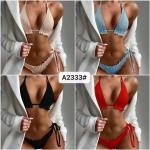 Swimming Suits Bikini Sexy Strength Abrasion Resistance Good Resistance High Elastic solid color for sale
