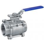 3 Piece Dn10 Dn25 Cf8 Thread Ball Valve , Industrial Control Valves for sale