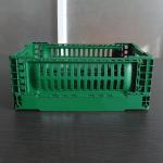 Foldable Kitchen Plastic Storage Crate Hollow Out 120mm Height for sale