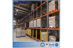 China ODM Customized Gravity Push Back Steel Racking System with Intensive Storage supplier