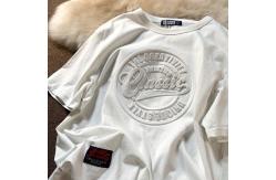 China Fashion Blank T Shirts Three Dimensional Bump Embossed Tee Pullover Sustainable supplier