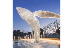 China Abstract Whale Garden Animal Sculptures Outdoor customized For Display supplier