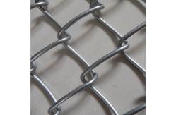 China 10 Ft Chain Link Security Fence Weave Removable With Round Post supplier