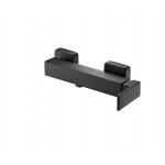 Fingerprint Free Matt Black Bath Mixer Wall Mounted Square Shower Mixer Taps for sale