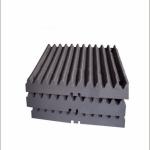 Mn13Cr2 Jaw Crusher Liner Plate Jaw Plate Mining Machine Spare Parts for sale