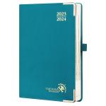 Custom Academic Planner 80gsm Ivory Paper PU Hardcover Students Daily Planner for sale
