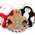 Animated Plush Christmas Toys Santa Claus Tightly Sewn Stitches With Air Bag Inside for sale