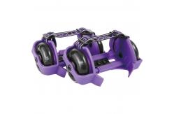 China YOBANG Purple Classic Heel Wheels Skates With Flashing Lights for shoes kids supplier