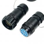 19-Core Male Female Aviation Plug Gold-Plated Copper 20A 19 Pin Socapex Connector for Stage Lighting Waterproof Connector for sale