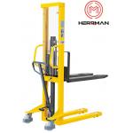 Welded Fixed Forks 500kg  Manual Hydraulic Walkie Stacker for sale