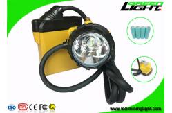 China SAMSUNG Battery Led Miners Cap Lamp IP68 Waterproof 25000 Lux Brightness Rechargeable supplier