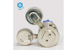 China SS PCTFE Nitrogen Oxygen Pressure Regulator Diaphragm Double Gauge AFK R13 supplier