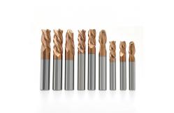 China Coated Tungsten Carbide End Mill 4 Flutes Cutting Tools With High Performance supplier