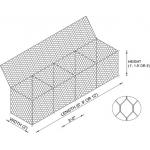 Hexagonal 2m Galvanized Gabion Boxes Wire Mesh Baskets Walls Hot Dipped