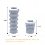 OEM ODM Available 500ML Silicone Foldable Water Bottle