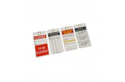 China Custom Reusable Safety Tag with Metal  Eyelet supplier