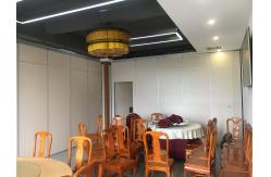 China Melamine Surface Operable Acoustic Room Dividers For Restaurant / Sliding Partition Wall supplier