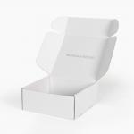 Wholesale Logo Custom Mailer Packaging Small Folding Cardboard Box White Package Box Corrugated Board Paper Box for sale