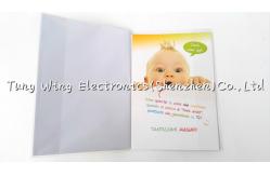 China 3 Folds Music Greeting Card , Custom Voice Invitation Card for gifts supplier