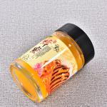 Small Crystal Glass Honey Jar With Plastic Lid Eco Friendly SGS Approved