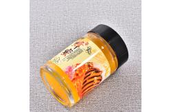 China Small Crystal Glass Honey Jar With Plastic Lid Eco Friendly SGS Approved supplier